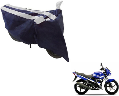 NIKS Two Wheeler Cover for Yamaha(Gladiator, Black, Silver)