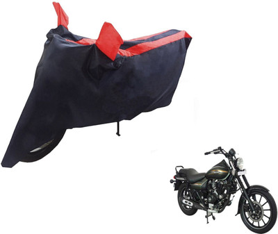 NIKS Two Wheeler Cover for Bajaj(Avenger 220 Street, Black, Red)