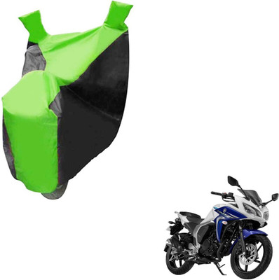 NIKS Two Wheeler Cover for Yamaha(Fazer, Black, Green)