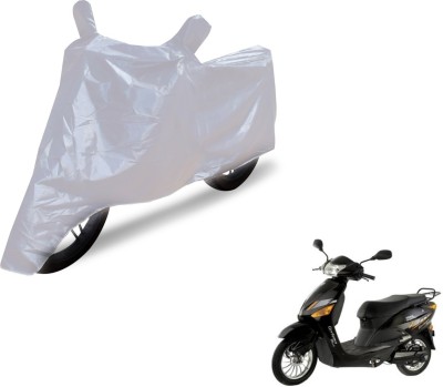 NIKS Two Wheeler Cover for Hero(Electric Zippy, Silver)