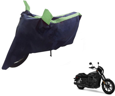 NIKS Two Wheeler Cover for Harley Davidson(Black, Green)