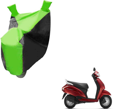NIKS Two Wheeler Cover for Honda(Activa 125, Black, Green)