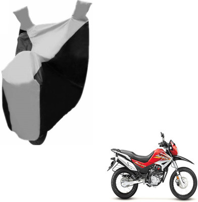 NIKS Two Wheeler Cover for Hero(Impulse, Black, Silver)
