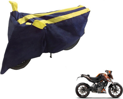 NIKS Two Wheeler Cover for KTM(Duke 200, Black, Yellow)