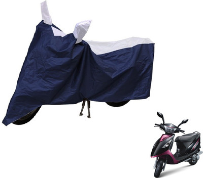Auto Hub Two Wheeler Cover for TVS(Streek, Blue, Silver)