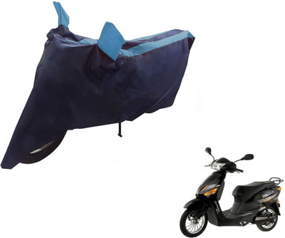 NIKS Two Wheeler Cover for Hero(Electric Zippy, Black, Blue)