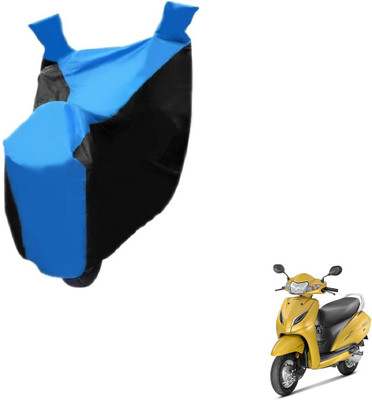 NIKS Two Wheeler Cover for Honda(Activa 5G, Black, Blue)
