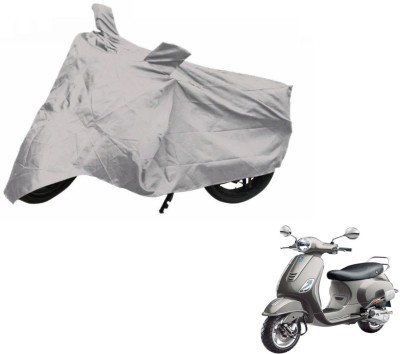 NIKS Two Wheeler Cover for Universal For Bike(Vespa VXL, Silver)