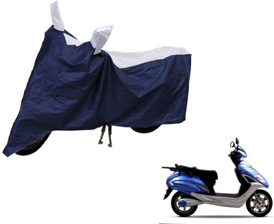 NIKS Two Wheeler Cover for Lohia(Fame, Blue, Silver)