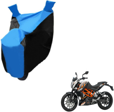 NIKS Two Wheeler Cover for KTM(Duke 390, Black, Blue)