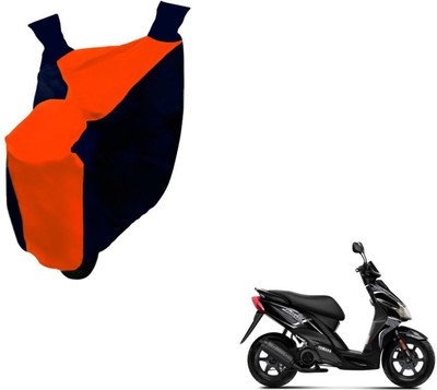 NIKS Two Wheeler Cover for Yamaha(Jog R, Black, Orange)