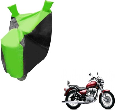 AUTYLE Two Wheeler Cover for Royal Enfield(Twin spark, Black, Green)