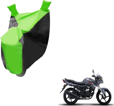 NIKS Two Wheeler Cover for Yamaha(SZ-S, Black, Green)