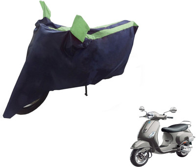 NIKS Two Wheeler Cover for Universal For Bike(Vespa VXL, Black, Green)