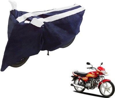 NIKS Two Wheeler Cover for Hero(HF Deluxe, Black, White)