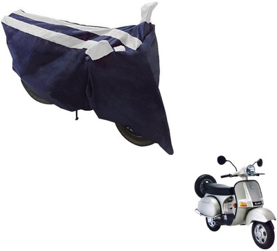 NIKS Two Wheeler Cover for Bajaj(Black, Silver)