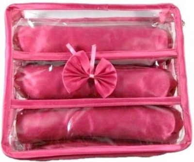 

Sarohi 3 Rods Bangles Jewellery Vanity Box (Pink) Jewellery Box Vanity Box(Multicolor)