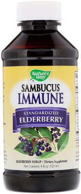 

Nature's Way Sambucus Immune, Elderberry Syrup, Berry, 4 fl oz (120 ml)(120 ml)
