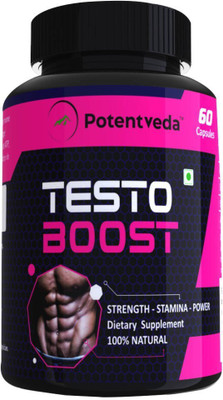 

Potentveda Testosterone booster Testoboost gym workout supplement for Men 60 capsules(60 No)