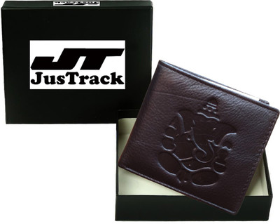

JusTrack Men Brown Genuine Leather Wallet(1 Card Slot)
