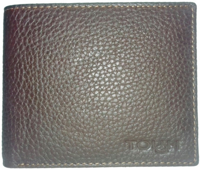

TOUGH Men Brown Genuine Leather Wallet(3 Card Slots)