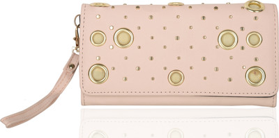 

LADA Girls Pink Artificial Leather Wrist Wallet(12 Card Slots)