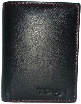 

TOUGH Men Black Genuine Leather Wallet(10 Card Slots)