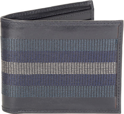 

Peter England Men Blue Genuine Leather Wallet(6 Card Slots), Black