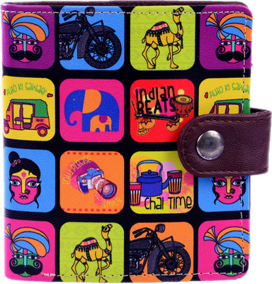 

Intelligent Idiots Women Multicolor Artificial Leather Wallet(3 Card Slots)