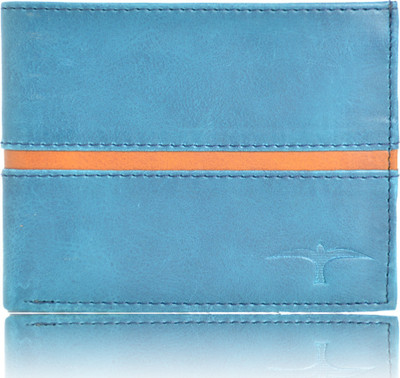 BULLFINCH Men Formal, Casual Blue Genuine Leather Wallet(10 Card Slots)