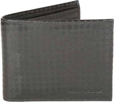 

Peter England Men Black Genuine Leather Wallet(6 Card Slots)