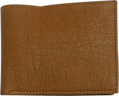 

Pihucollection Men Brown Genuine Leather Wallet(3 Card Slots)
