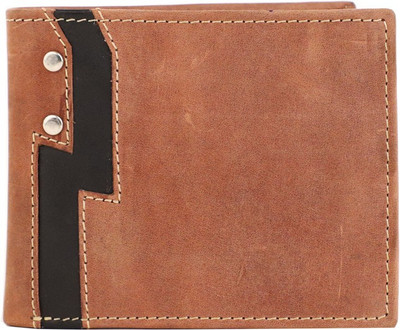 

pocket bazar Men Tan Genuine Leather Wallet(6 Card Slots)