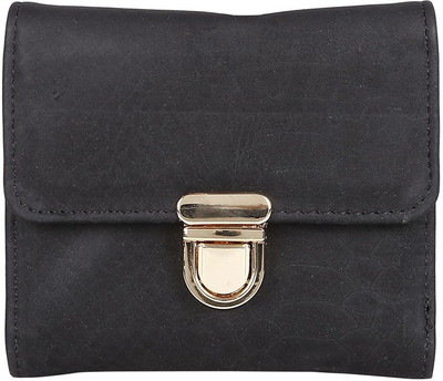 

Van Heusen Women Black Artificial Leather Wallet(6 Card Slots)
