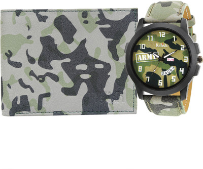 

Relish Wallet, Analog Watch Combo(Multicolor)