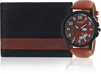 

Relish Wallet, Analog Watch Combo(Multicolor)