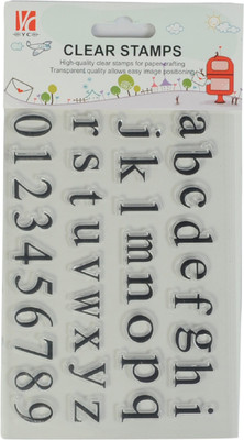 

Vardhman Clear Rubber Stamp, Used in Textile & Block Printing, Card & Scrap Booking Making (Small Alphabet)