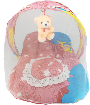

Aayat Kids Luxury Bedding with Insects Protector Net X46 New Born Well Cushioned Crib(Fabric, Multicolor)