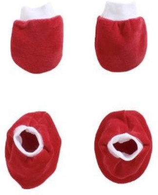 

Pebbles Baby/Infant Christmas Mitten & Bootie(Red)