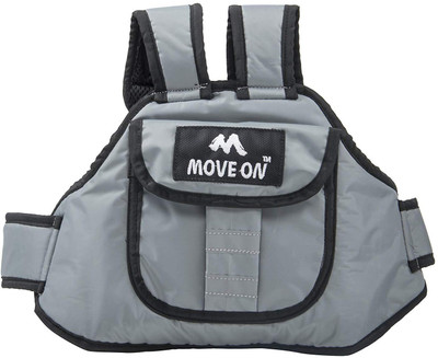 

MoveOn Two wheeler child safety belt - Air Baby Carrier(Grey, Front carry facing out)