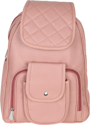

Minkrit Women's Leather 30 L Backpack(Pink)