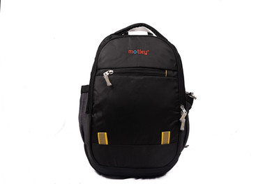 

Motley School & College Bag 17 34.5 L Backpack(Black), Black 04