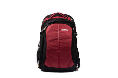 

Motley School & College Bag 04 37 L Backpack(Maroon, Black)
