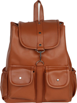 

Minkrit Women's Leather 30 L Backpack(Brown)