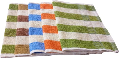 Home Fashion Cotton Terry 350 GSM Hand Towel(Pack of 5)