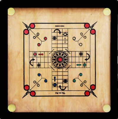 Fabulous Carrom Board with Coins, Striker and Powder Board Game