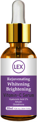 

Lex Vitamin C + Glutathione Arbutin Brightening Whitening Skin Fairness Lightening Hydrating serum(30 ml)