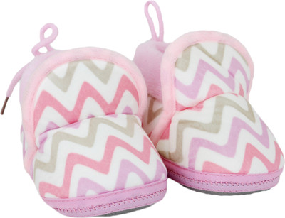 

Neska Moda 0 To 12 Month Baby Booties(Toe to Heel Length - 12 cm Pink)