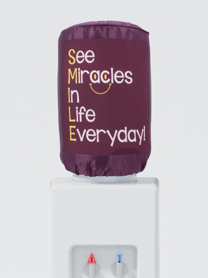 

Swayam See Miracles in life everyday Digitally Printed Water Bottle Cover-20 Ltr(Maroon
