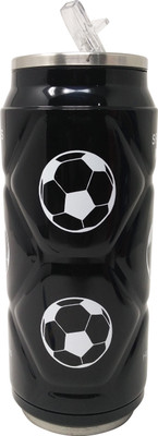 

Parteet Stainless Steel Cup Cane Shape Water Bottle/Sipper 500ml(Black) 500 Sipper(Pack of 1, Black), Multicolor